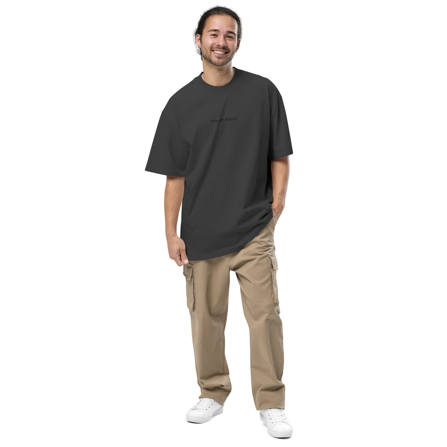 Oversized T-Shirt mit verwaschenem Look