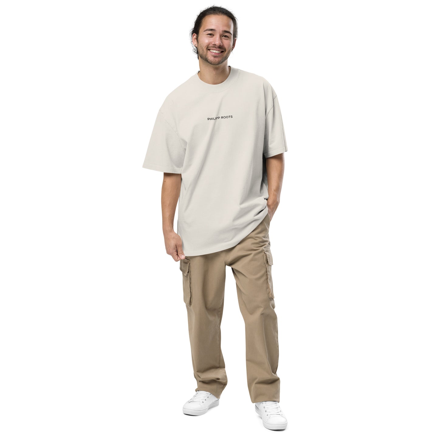 Oversized T-Shirt mit verwaschenem Look