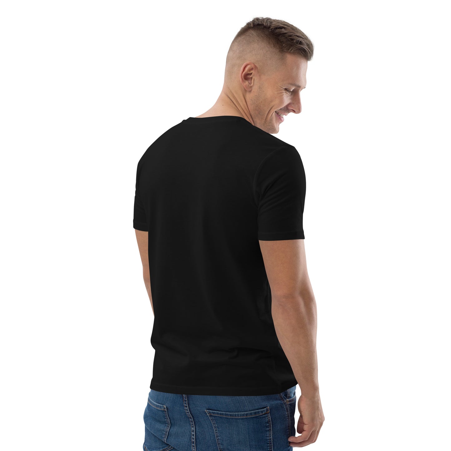 Bio-Baumwoll-T-Shirt schwarz